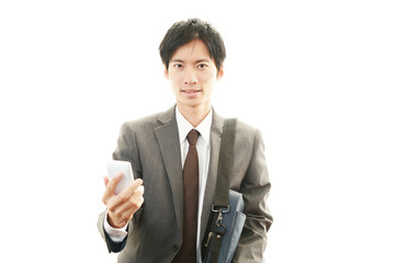 笑顔のビジネスマン