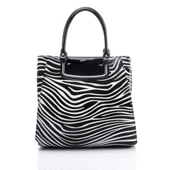 Ladies handbag in zebra