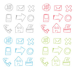 Contact Icons Colored