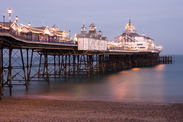 Eastbourne pier at night