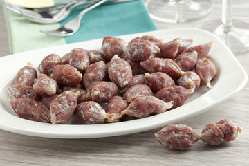 Dry mini sausages