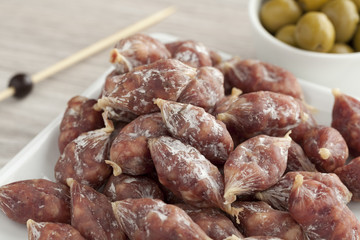 Dry mini saucissons