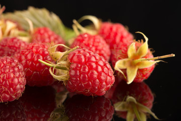 Fresh raspberries