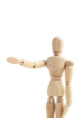 デッサン人形　指し示す