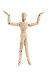 デッサン人形　お手上げ