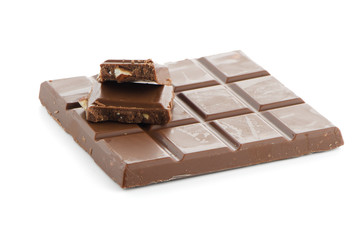 Closeup detail of chocolate parts
