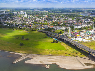 Dusseldorf, Germany. View of the city from a survey platform