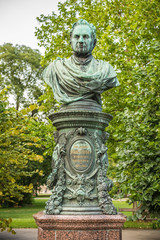 Bust of Andreas Zelinka in Vienna Stadtpark