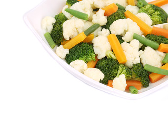 Broccoli and cauliflower salad.