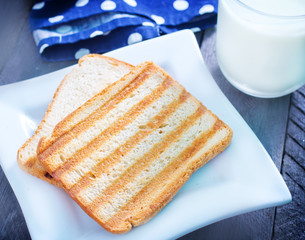 toasts with milk