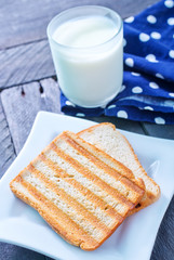 toasts with milk