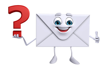 Mail Character with question mark