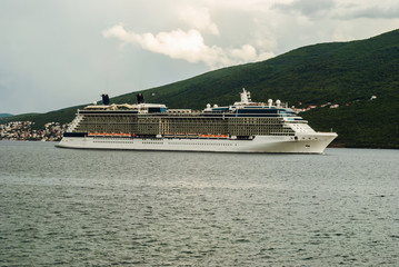 Cruiser in the Bay of Kotor