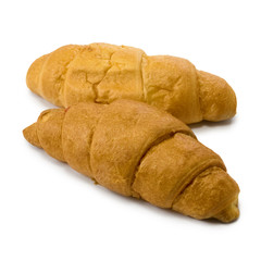 Isolated image of two buns on a white background