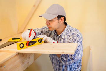 Carpenter at work