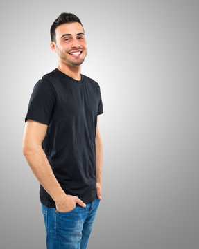 Smiling young man portrait