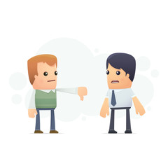 negative evaluation of the work