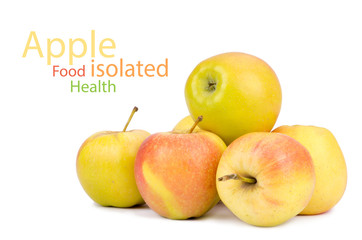 Apples isolated on white
