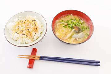 味噌汁とご飯
