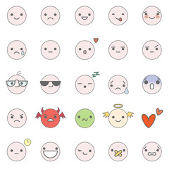 smilies vector icons