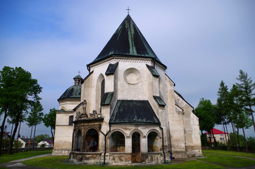 Fototapeta na wymiar Nowy Korczyn church, Ponidzie Poland