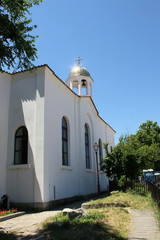 Fototapeta na wymiar Orthodox church in ancient Bulgarian town of Sozopol