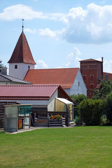 Fototapeta na wymiar St. Martin Kirche in Mühlhausen Mittelfranken