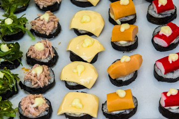 Sushi in a thai market