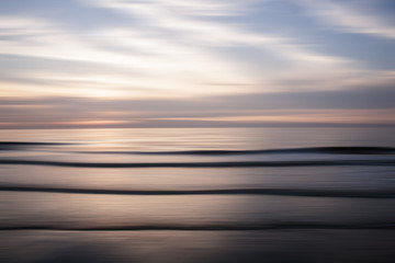 abstract sunset in the north sea