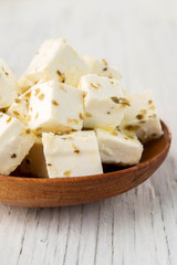 Diced feta cheese