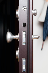 Obraz premium The door lock in a home