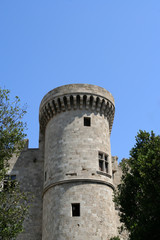 Fototapeta na wymiar St John knights castle at Rhodes Island, Greece