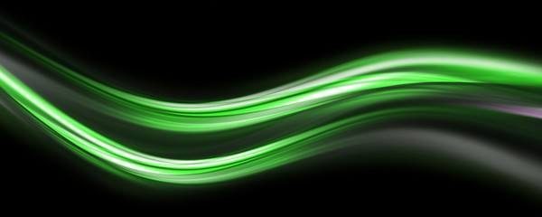 Fantastic elegant wave panorama background design illustration with space for text