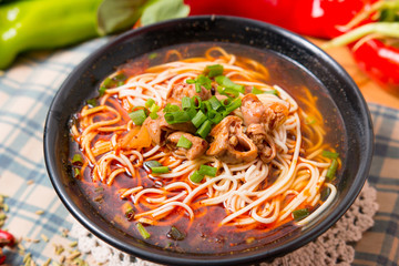 stretched noodles