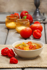 Pumpkin and pepper soup