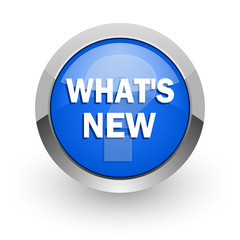 new blue glossy web icon