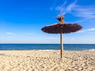 sun umbrella on the beach