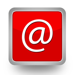 BOUTONS CARRES COLLECTION ROUGE