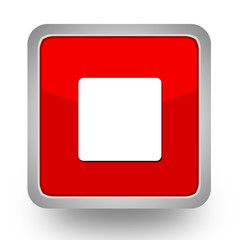 BOUTONS CARRES COLLECTION ROUGE