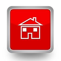 BOUTONS CARRES COLLECTION ROUGE