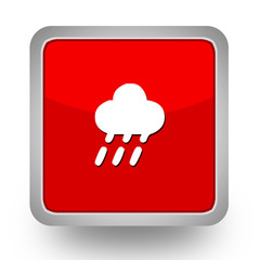 BOUTONS CARRES COLLECTION ROUGE