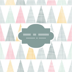 Abstract textile colorful textured triangles frame seamless