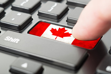 Enter Canada digital way concept