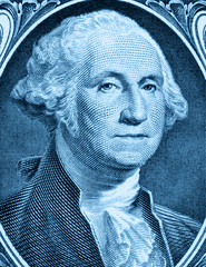 George Washington on one dollar
