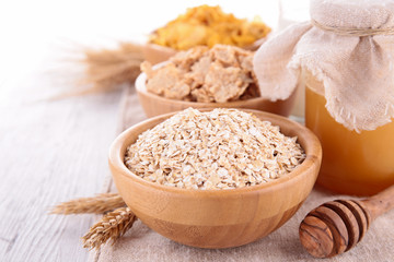 cereals ,milk and honey