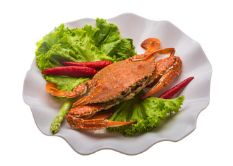 Boiled crab