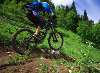 vtt de descente - piste de saint pierre de chartreuse