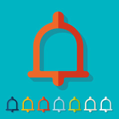 Flat design: bell