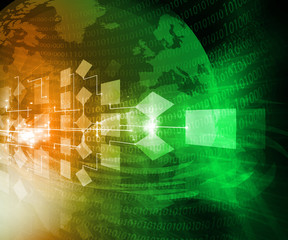 Obraz premium Global business network.