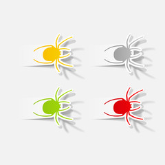 realistic design element: spider